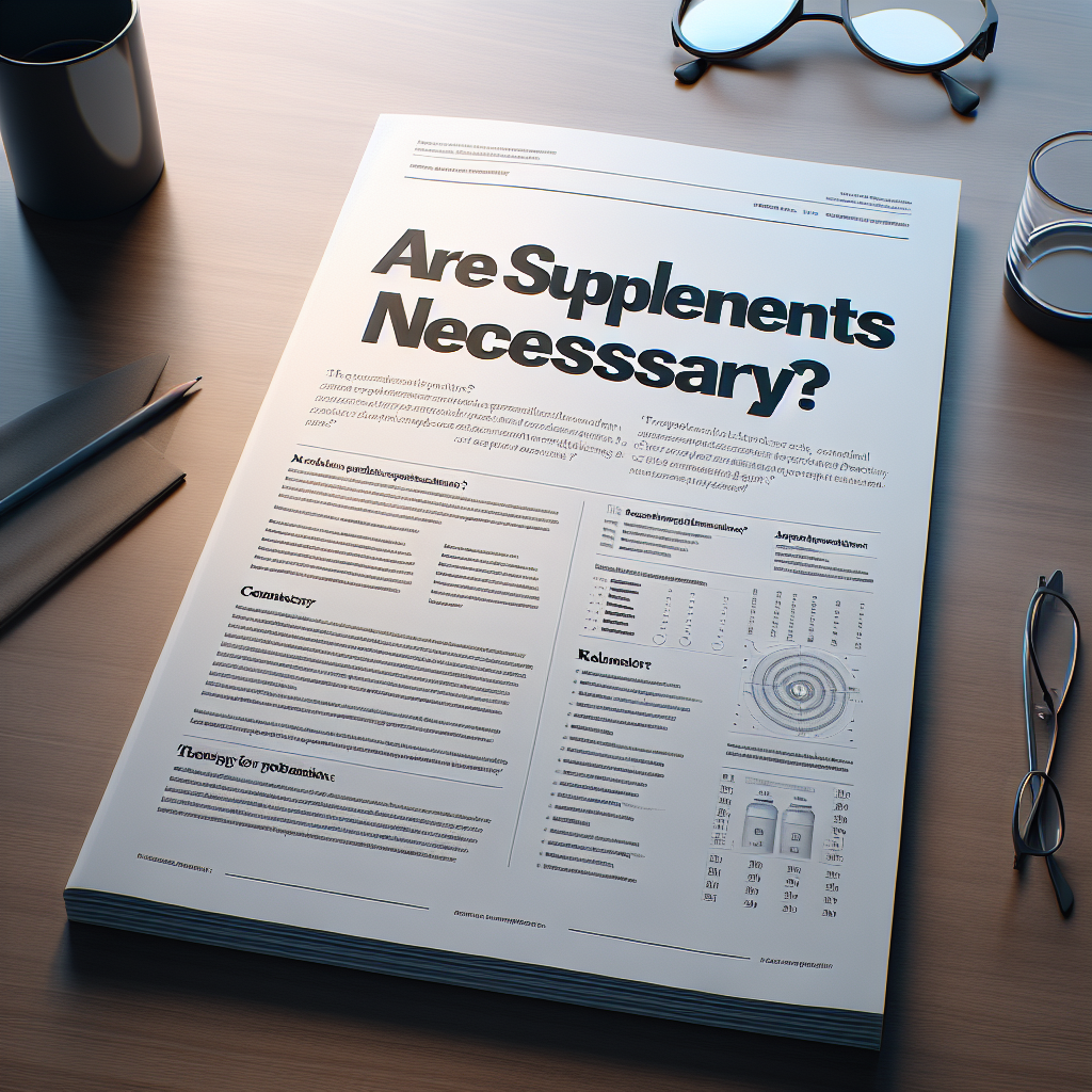 Are Supplements Necessary? A Comprehensive Review