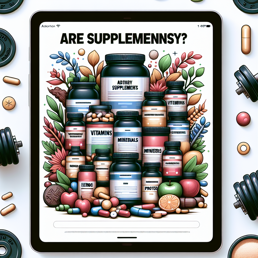 Are Supplements Necessary? A Comprehensive Review