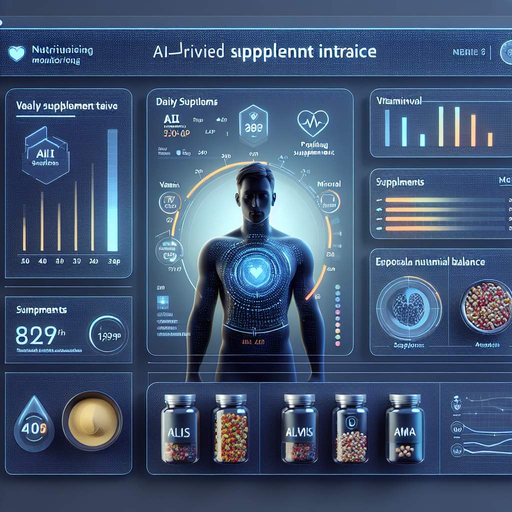 AI-Driven Nutritional Monitoring to Tailor Your Supplement Intake